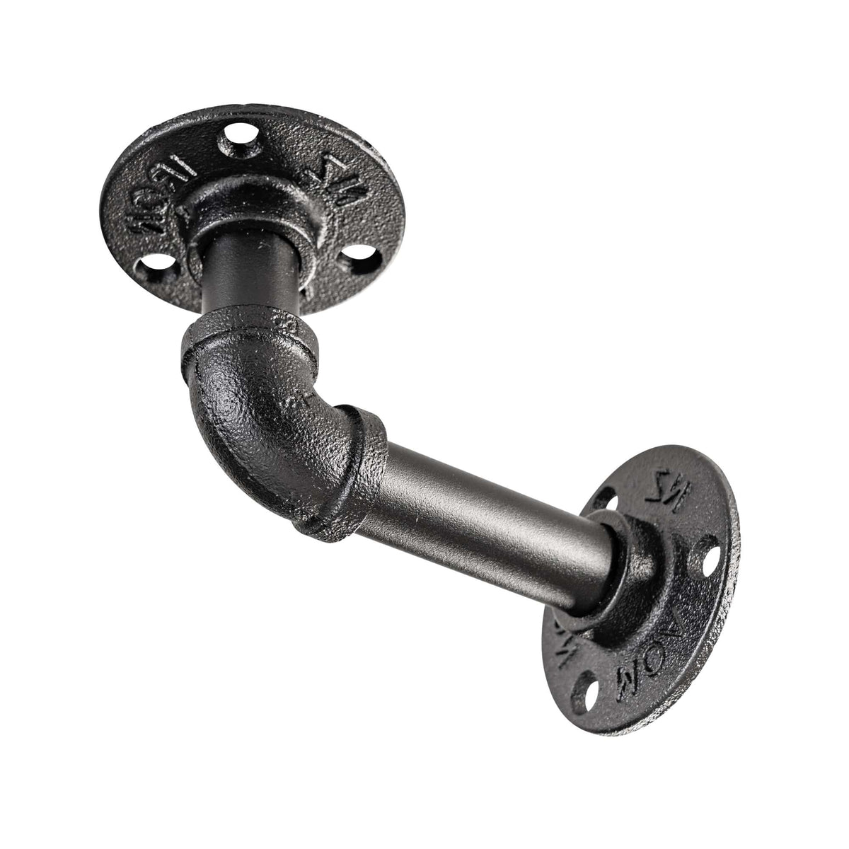 Pipe Shelf Bracket Black