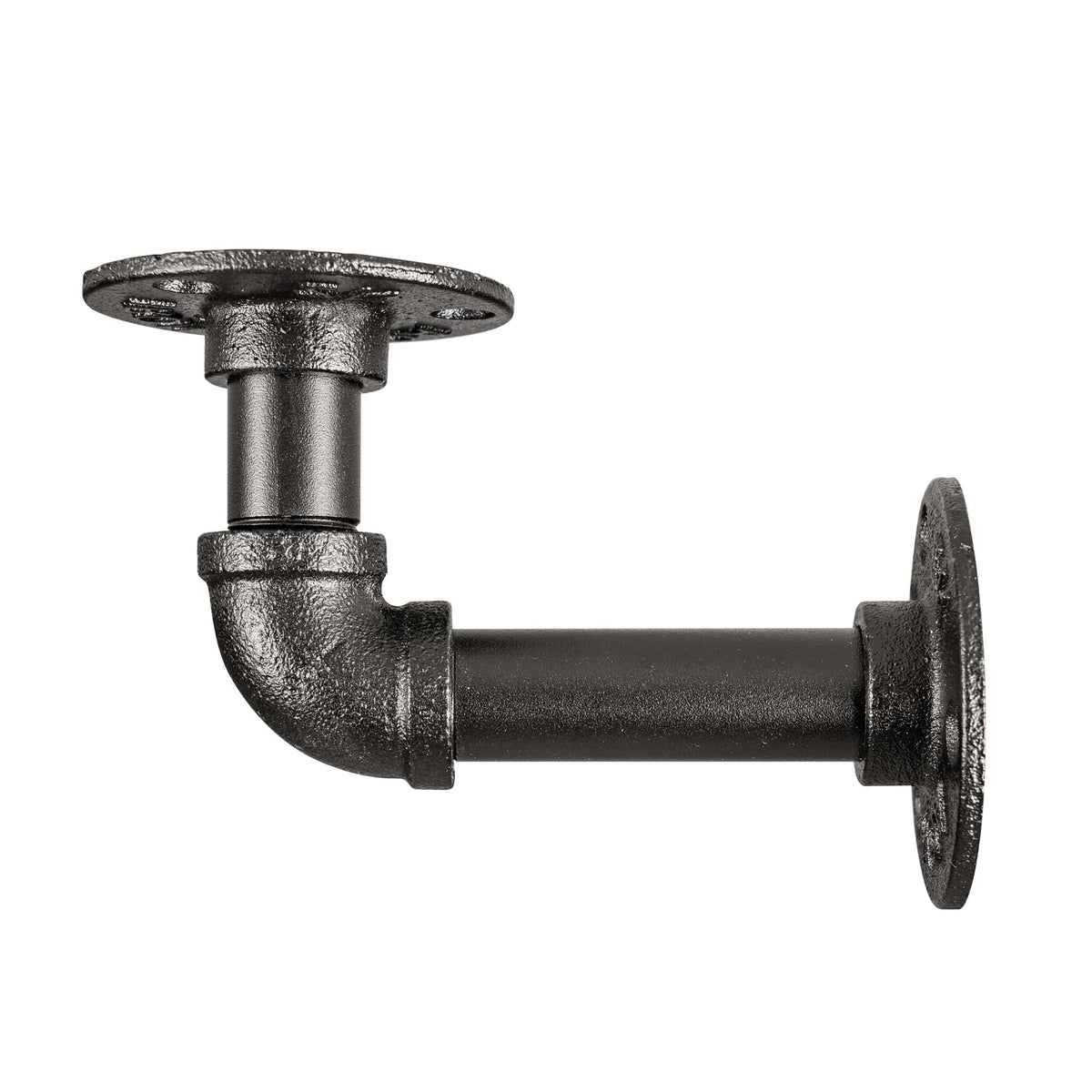 Pipe Shelf Bracket Black