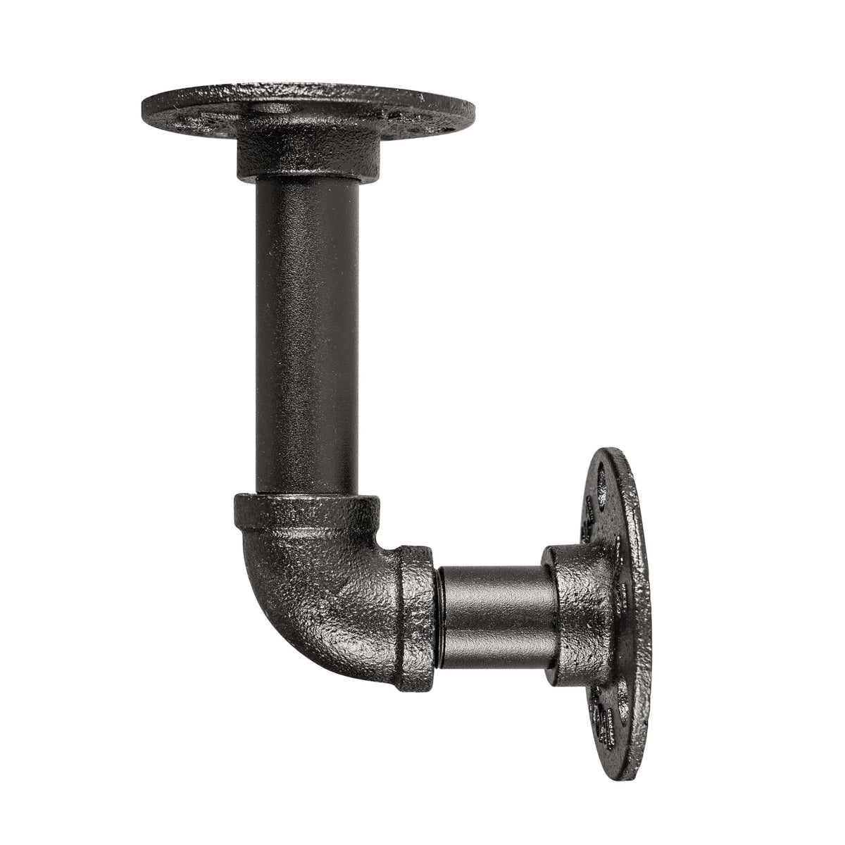 Pipe Shelf Bracket Black