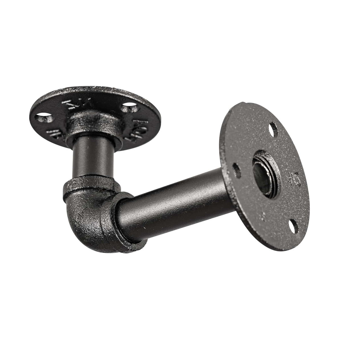 Pipe Shelf Bracket Black
